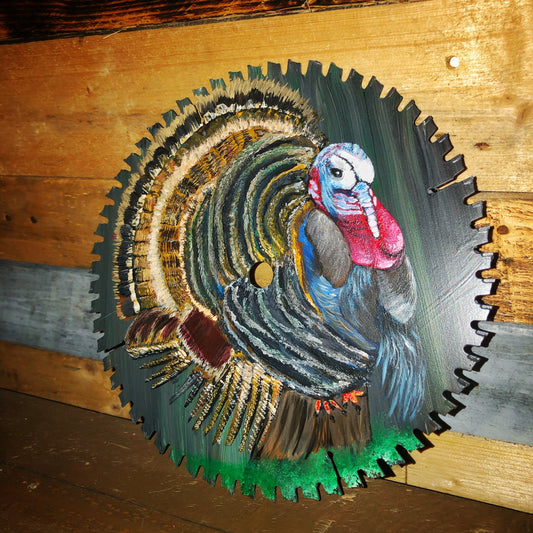 Hand Painted Saw Blade